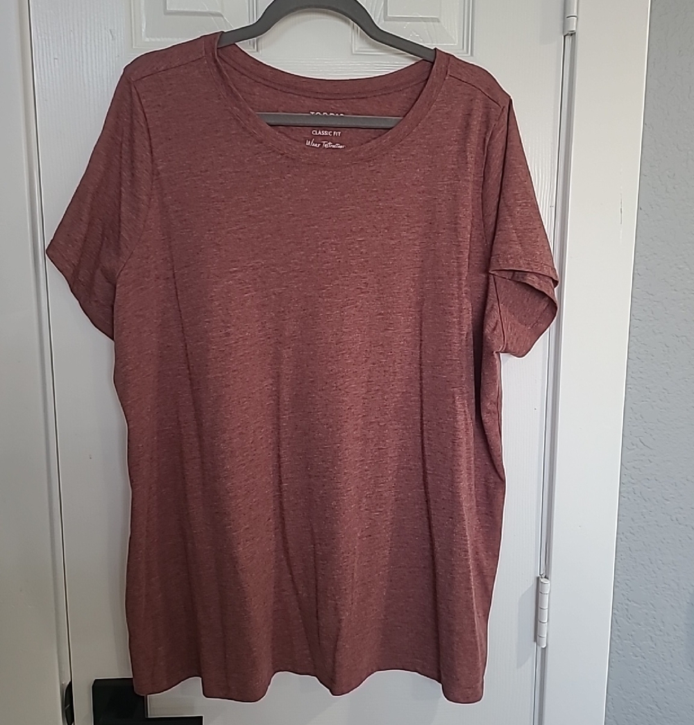 torrid Heathered Mauve Short Sleeve Crew Tee